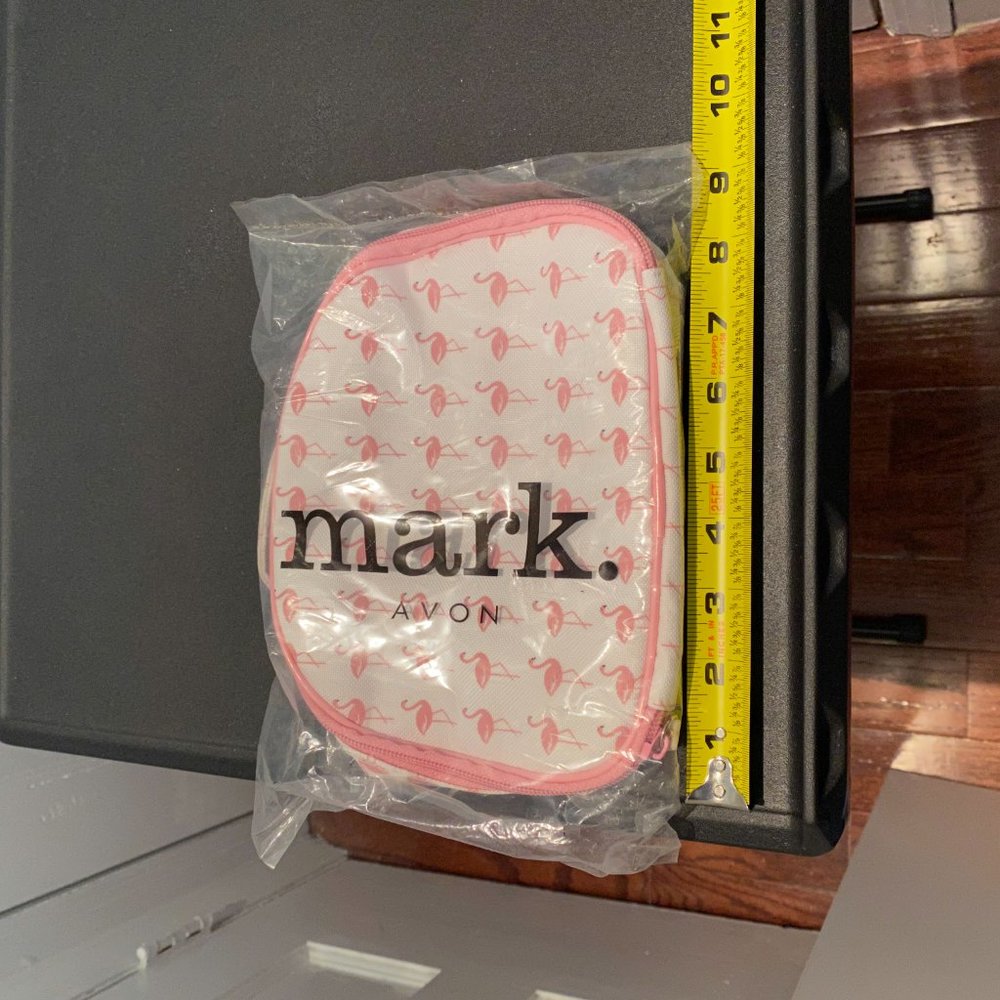 Small Patterned Avon/Mark Cosmetic Bag